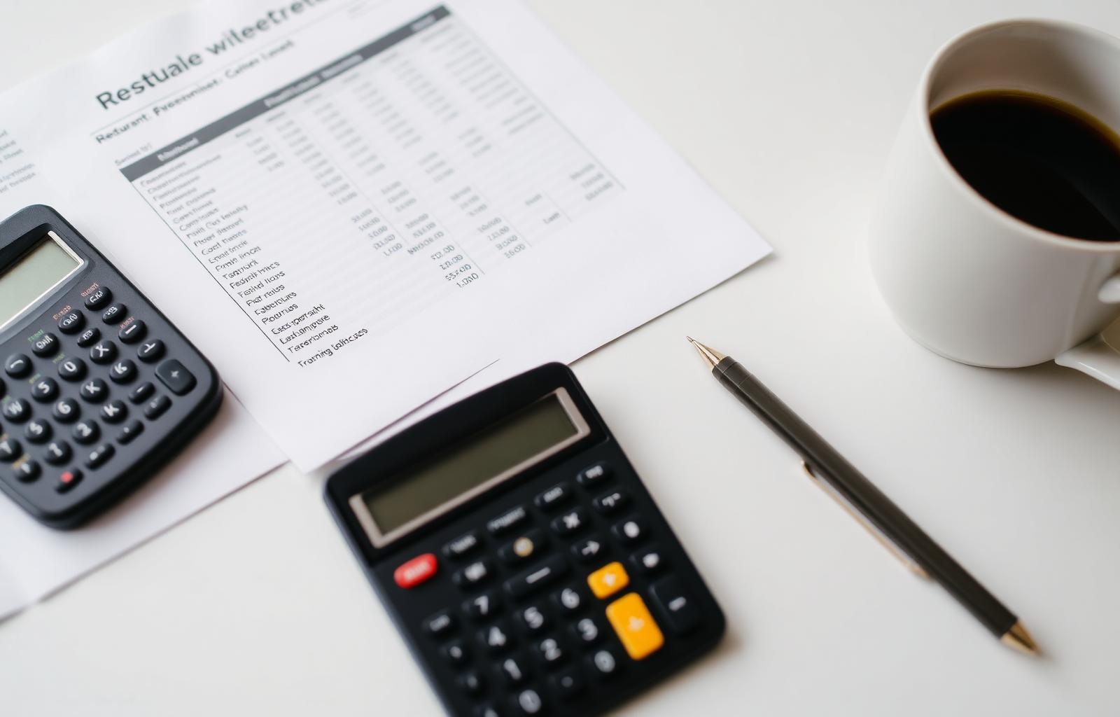 Restaurant financial forecasts, calculator, and profitability spreadsheets prepared for UK hospitality investors