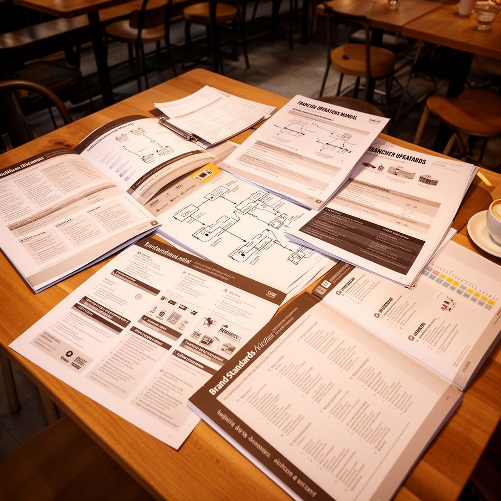 Franchise operations manuals and brand standards documents for UK restaurant expansion