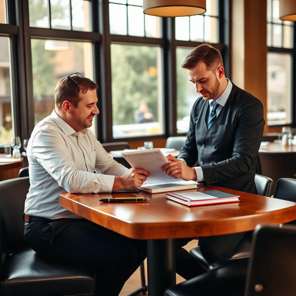 Restaurant management team reviewing pre-opening checklist in a UK hospitality venue