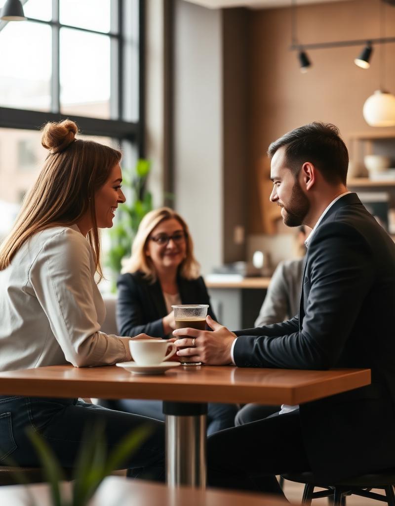 Team of coffee professionals having a strategy meeting
